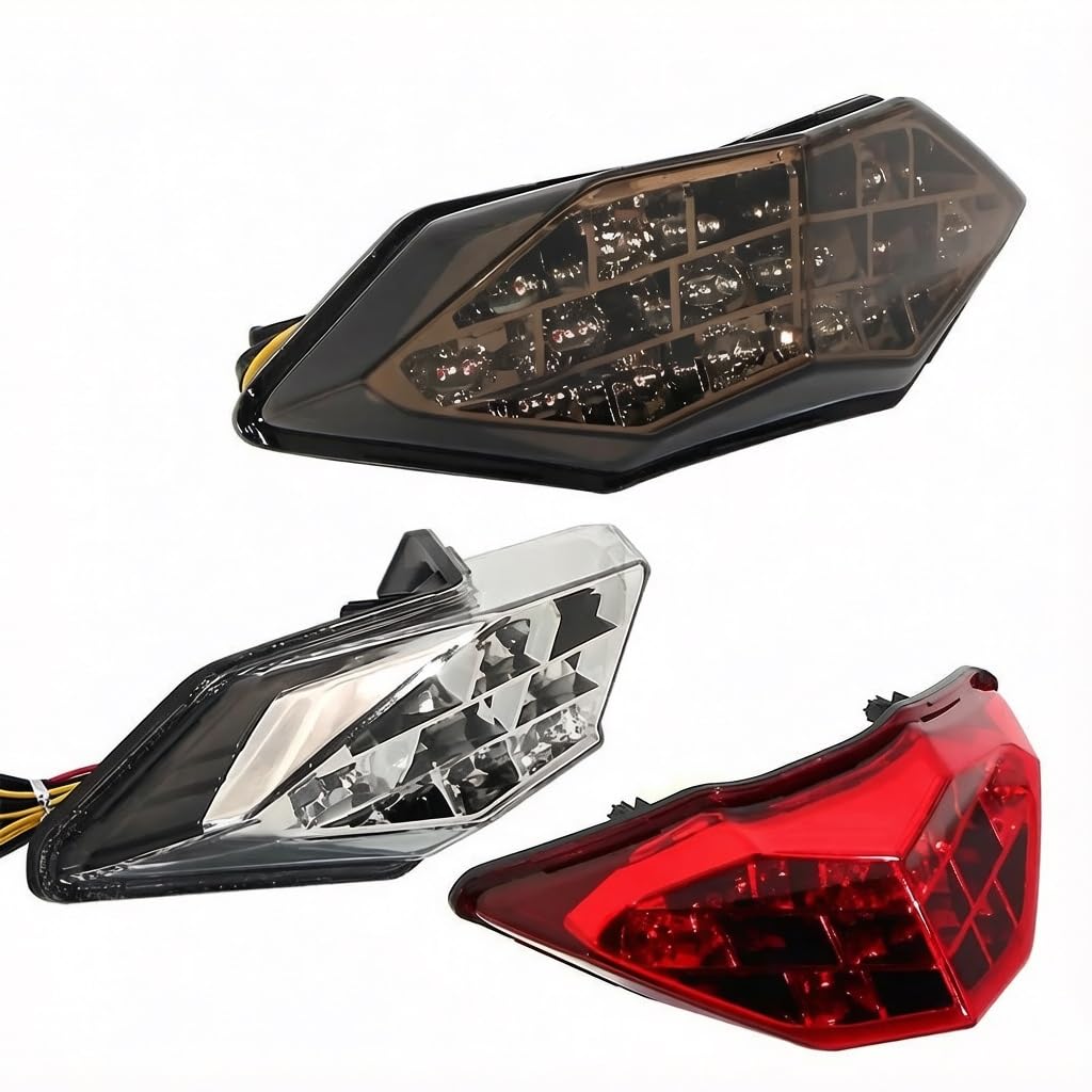 Luz Trasera De Freno Intermitentes Led Integrado Para KAWASAKI Para NINJA 300 2013-2015 2014 Z300 2015 Z(NEGRO)