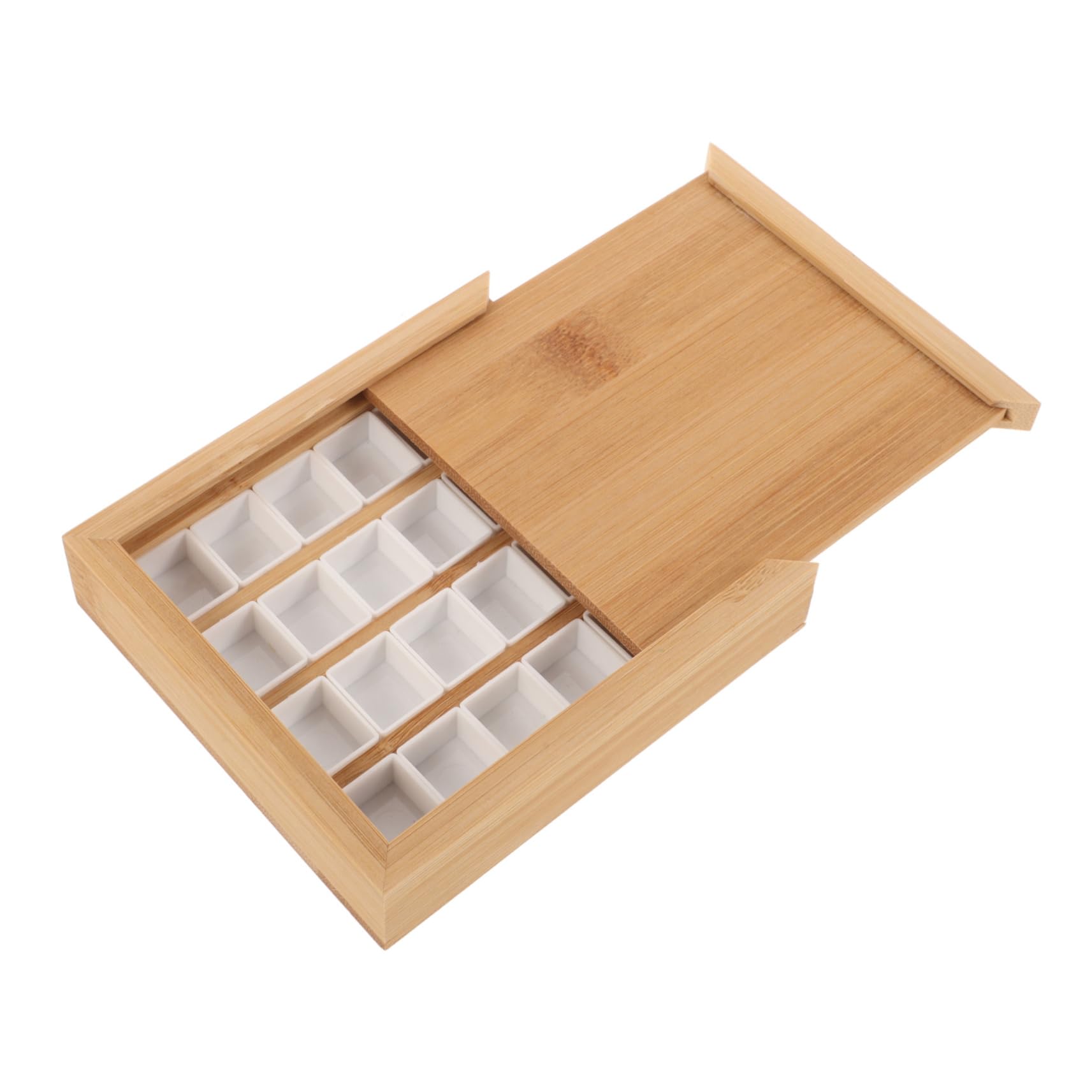 Amazon.co.jp: SEWACC ペイントボックス 木製 絵の具収納容器 水彩