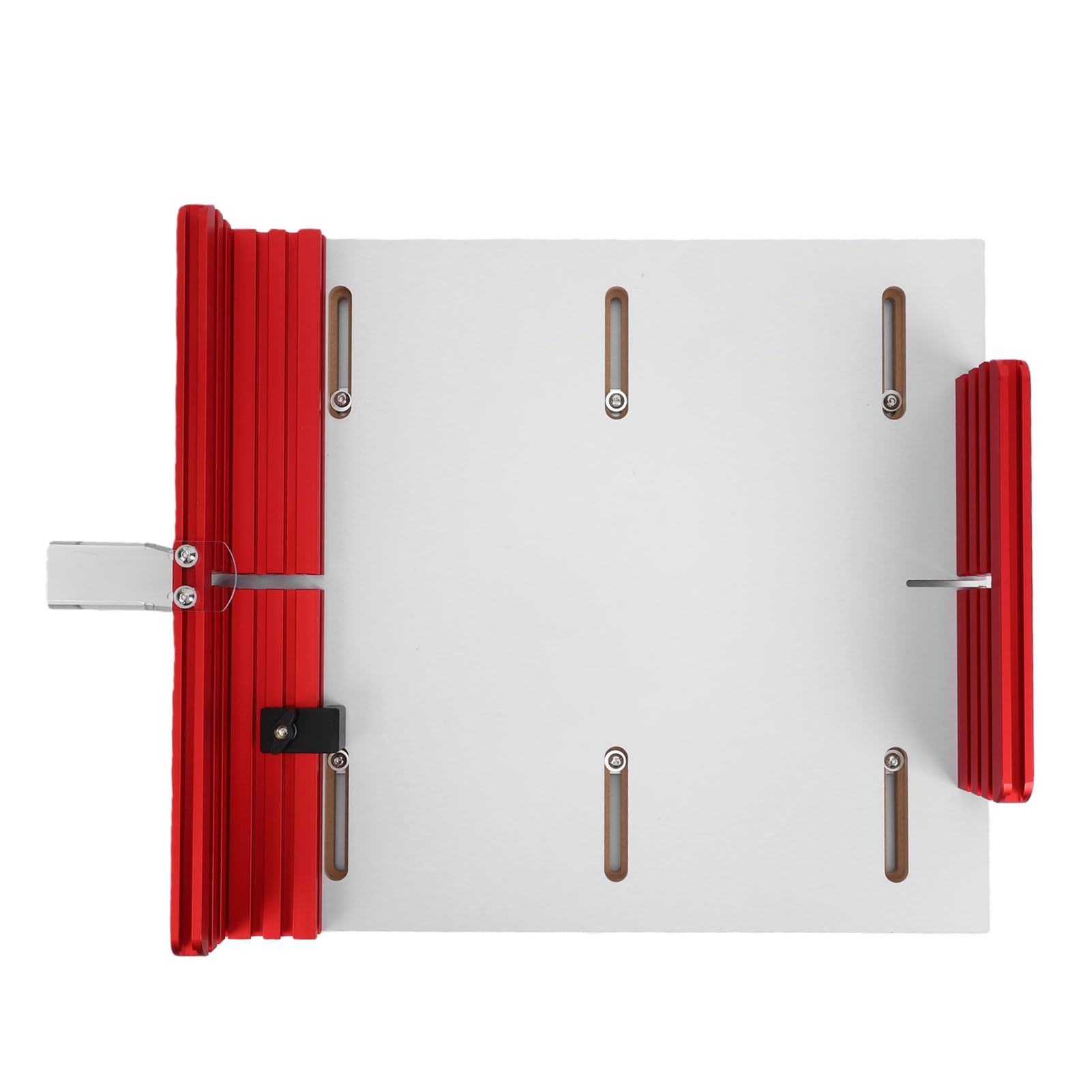 Annadue Piła Stołowa Sanie do Cięcia Poprzecznego Regulowana Prowadnica Płot Aluminiowy Zestaw Przyrządów do Obróbki Drewna Szczeliny Ukośnej 3/4x3/8 Sanie Routera Precyzyjne Cięcie Uniwersalna