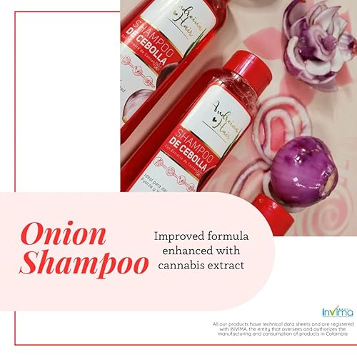 Miniatura 9 de Kit de cuidado para cabello graso y propenso a la caspa y cebolla champú con extracto de cannabis, brillo de seda y máscara de chocolate - Fórmula