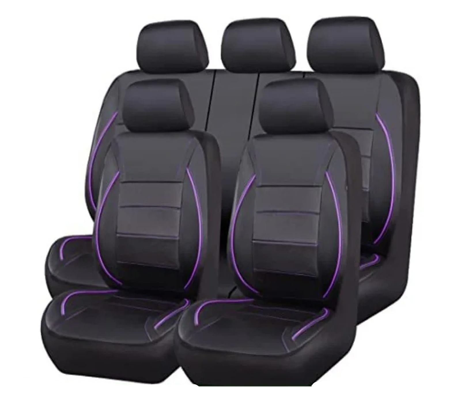 Coprisedili Auto Coprisedile In Similpelle Coprisedile Universale Per Auto A Cinque Posti Per Tutte Le Stagioni Protezione Completa Per Sedili(Blue-Black)