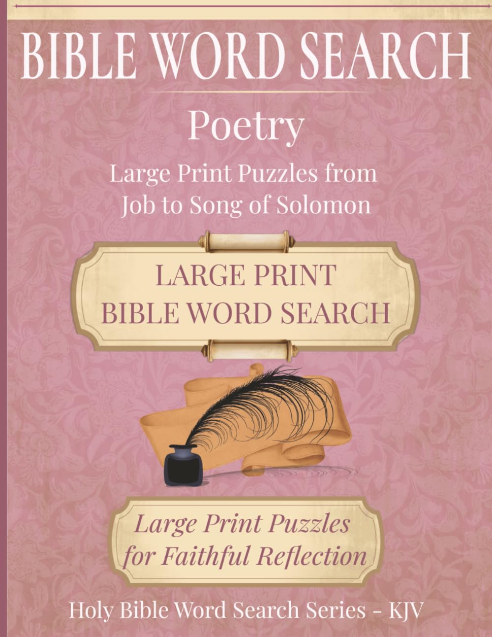 Bible Word Search - Poetry: Bible Word Search - Poetry | Large Print Puzzles from Job to Song of Solomon | 8.5"x11", 153 pages | Perfect gift for Christian Adults, Seniors and Teens