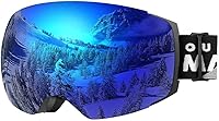 Vista 32 de OutdoorMaster Gafas de esquí PRO – sin marco, lente intercambiable, 100% protección UV400, gafas de nieve para hombres y mujeres