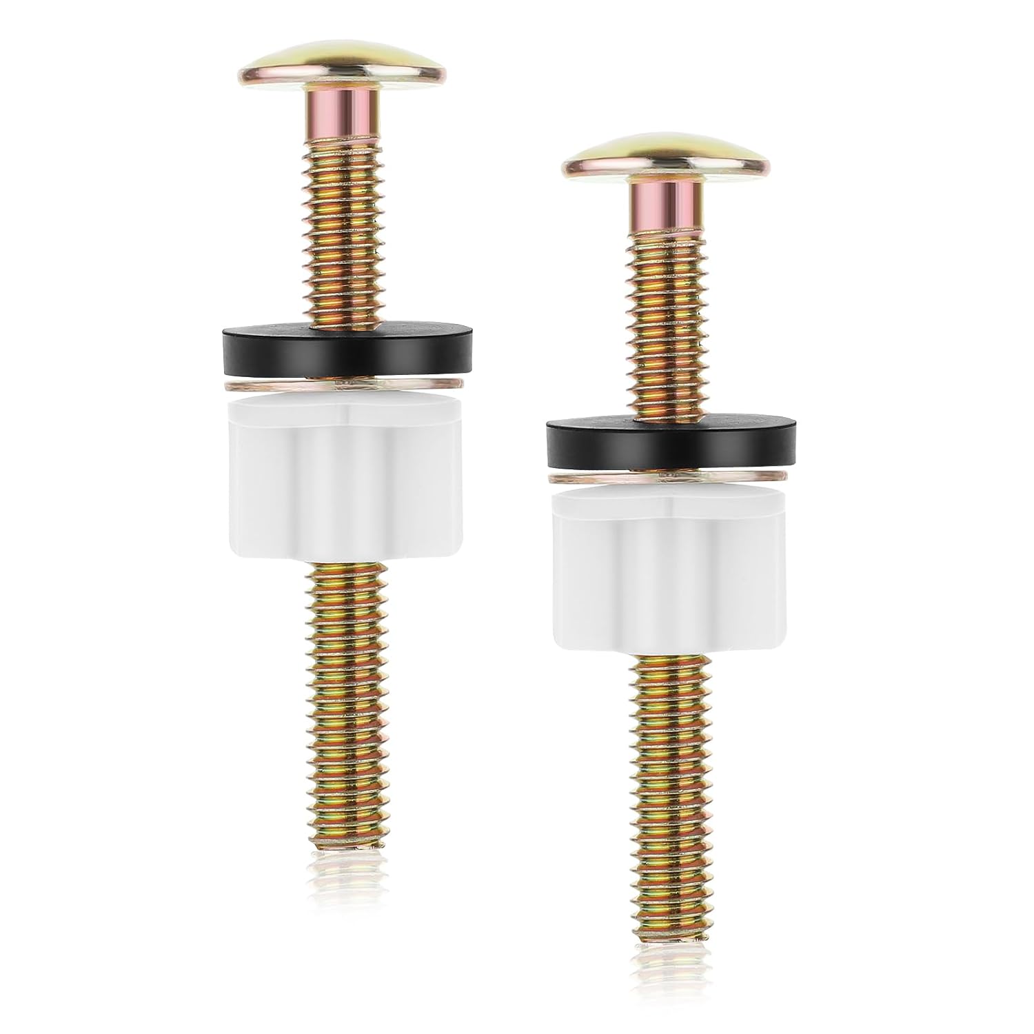 2 Pack Toilet Seat Fittings, Universal Toilet Seat Bolt Screw Set