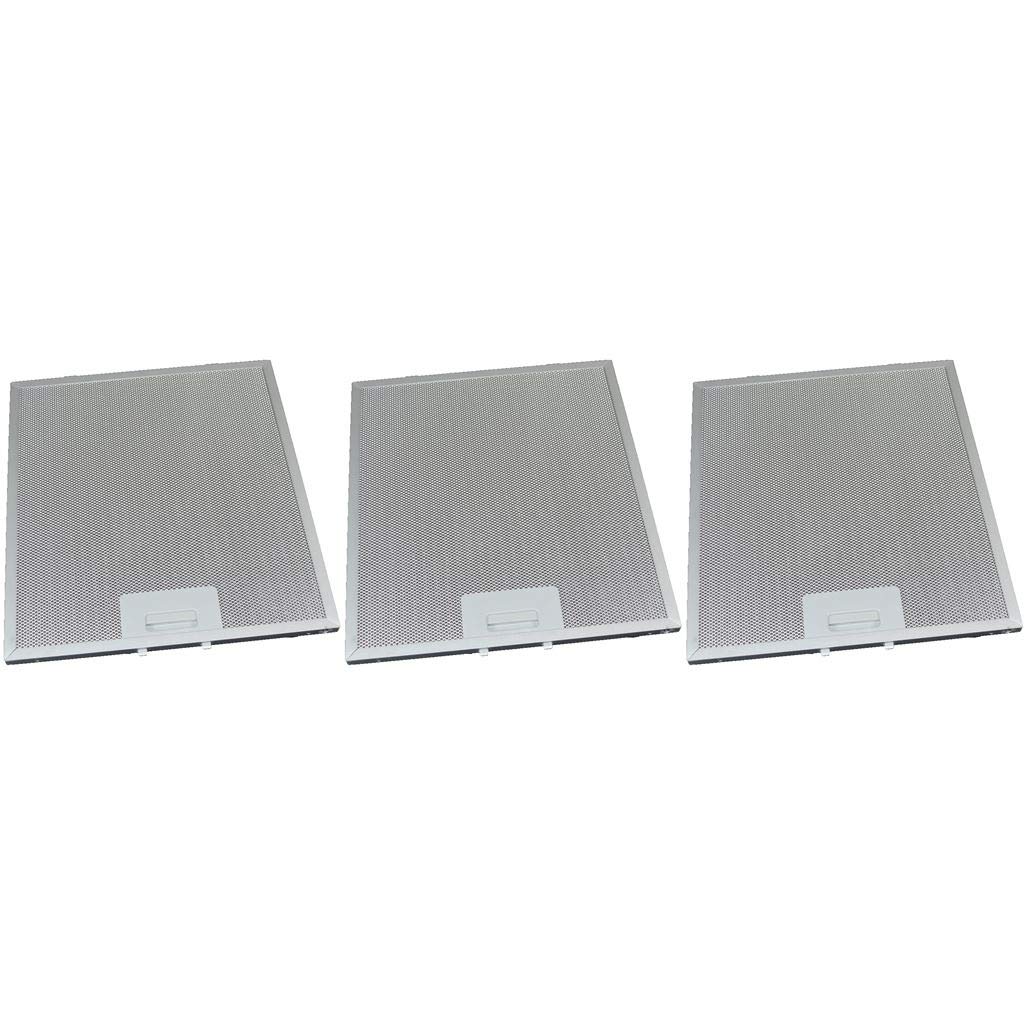 Ufixt 3 x Universal Cooker Hood Metal Grease Filter 275mm x 310mm
