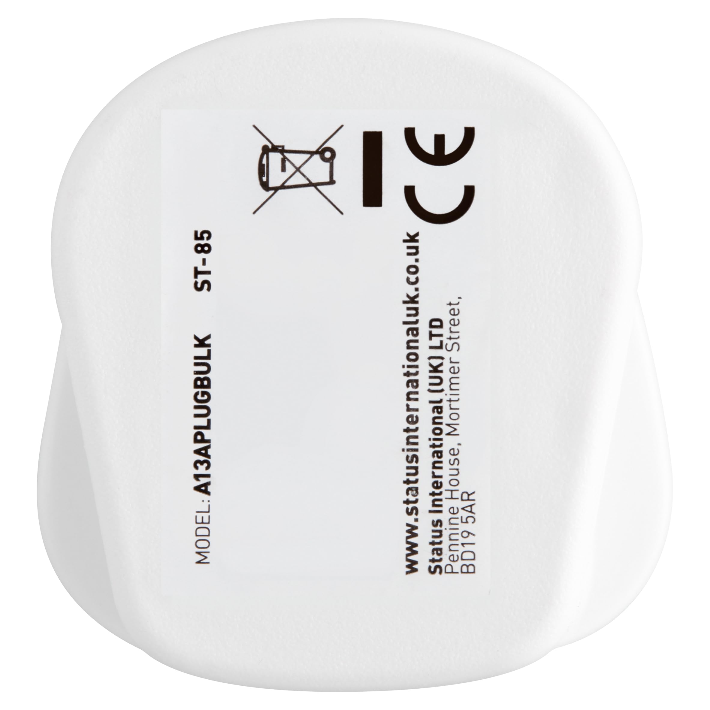 PACK OF 3 13 Amp UK 3 Pin Plug White Household Plugs 2453x3