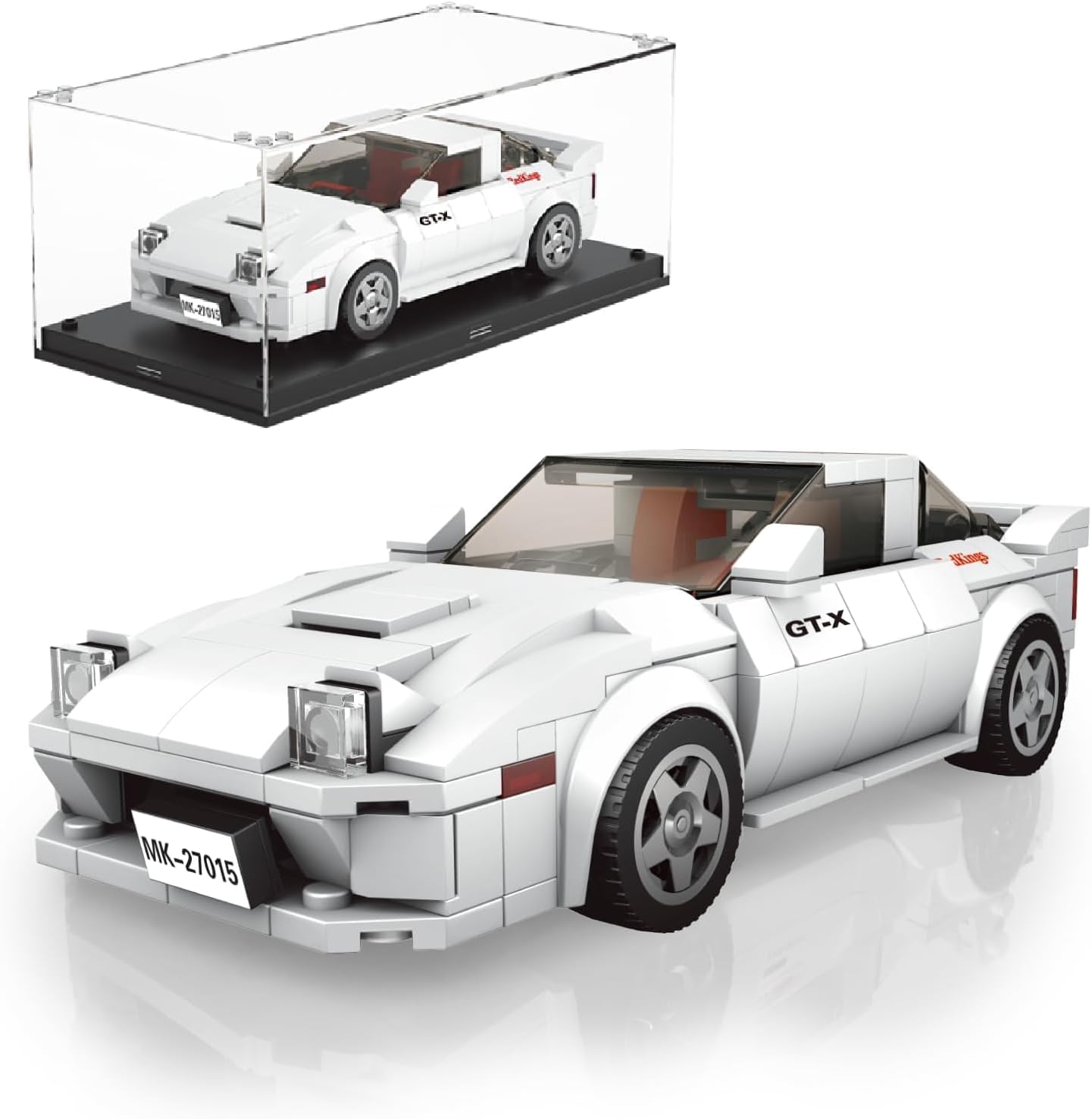 Mould King 27015 Set Auto Da Costruzione Con Vetrina Acrilica | 369 Pezzi, Ruote Orientabili | Modellismo Per Bambini 8+ E Collezionisti