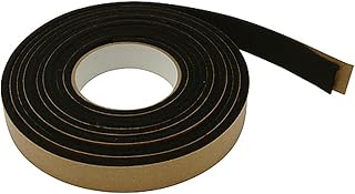 FindTape Polyester 4mm Felt Tape – 1 in. x 10 ft. Felt Strips with Adhesive Backing and Furniture Strips, Great for Arts and Crafts, Classrooms, and Protecting Furniture (Black)