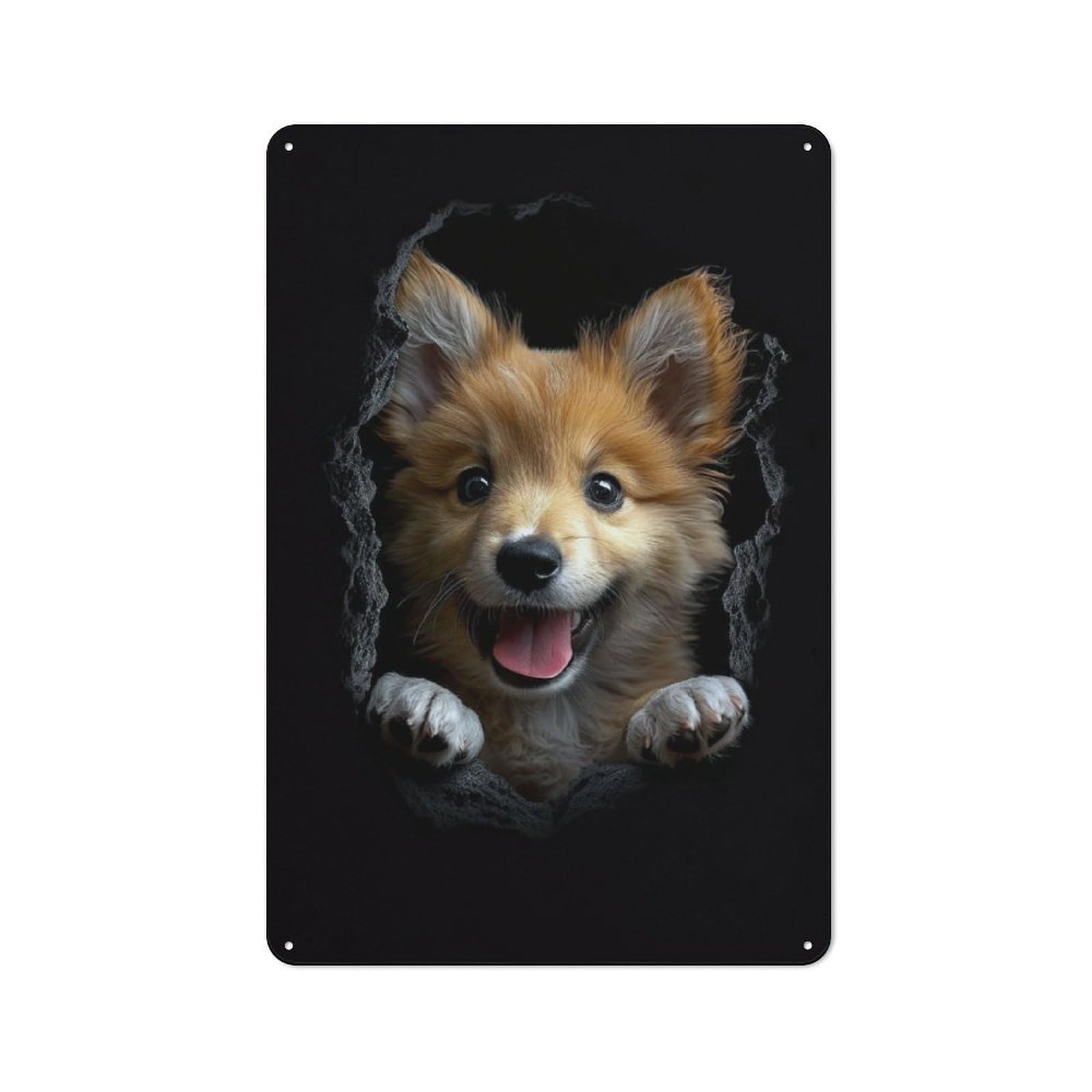 Junmoney Icelandic Sheepdog For Lounge Or Reading Corner, Retro Metal Sign 30X20cm, For Metal Sign Collectors, For Garage And Workshop Walls