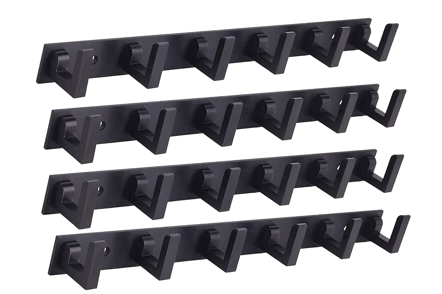 GAIYERA Stainless Steel 6 Pin Black L Cloth Hanger Wall Mounted Bathroom Cloth Hanger,Cloth Wall Hook,Door Hooks Rail for Hanging Keys,Clothes,Towel (Pack of 4) (B0B62S9FG2) Amazon Price History, Amazon Price Tracker