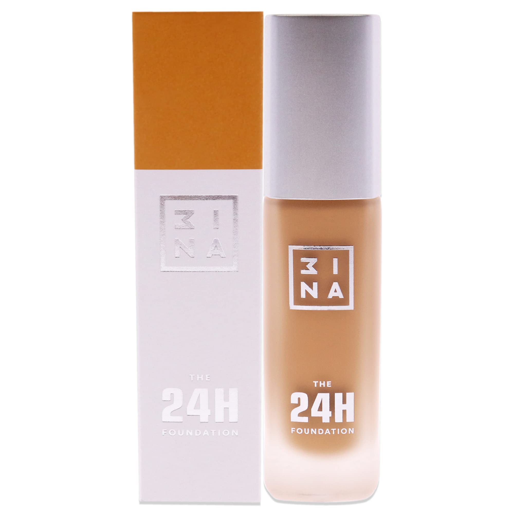 3INA MAKEUP - The 24h Foundation 648 - Gold Foundation Yellow Undertone - 24H Waterproof Liquid Foundation Full Coverage - Matte Foundation for Flawless Skin - Vegan - Cruelty Free