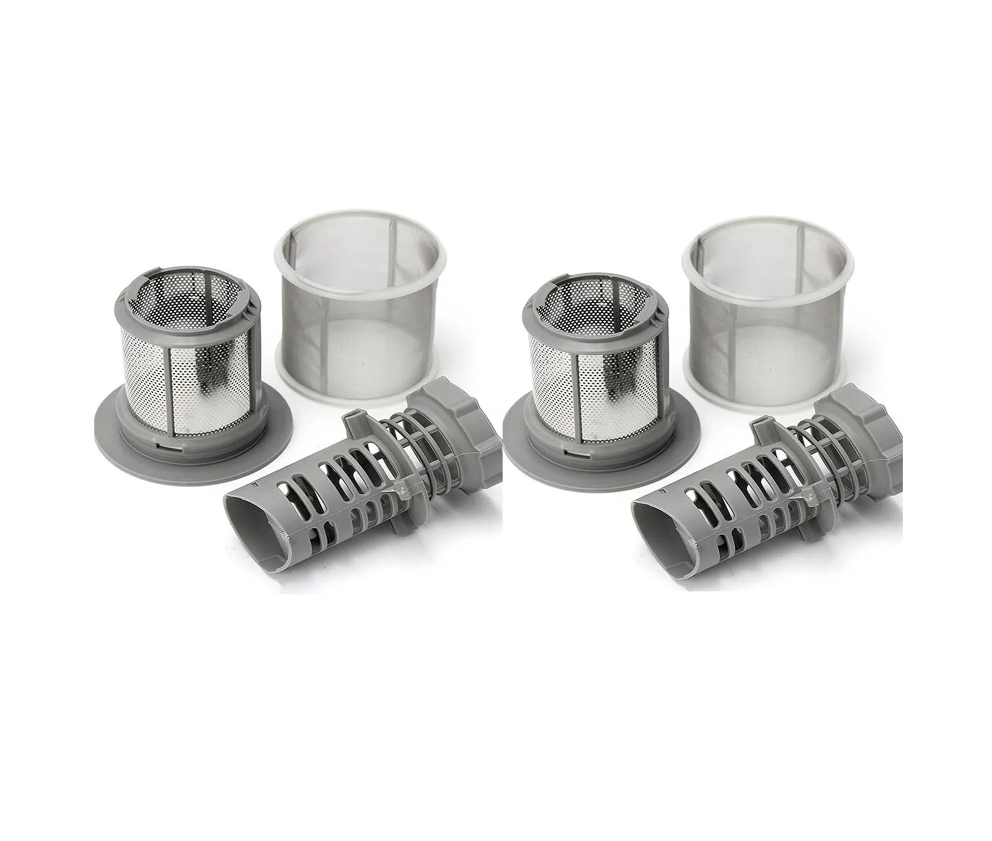 Accesorios Filtro de malla Reemplazo de acero inoxidable Filtro for lavavajillas de cocina Juego de filtros de malla Pantalla de filtro for lavavajillas de cocina(2pcs Grey)