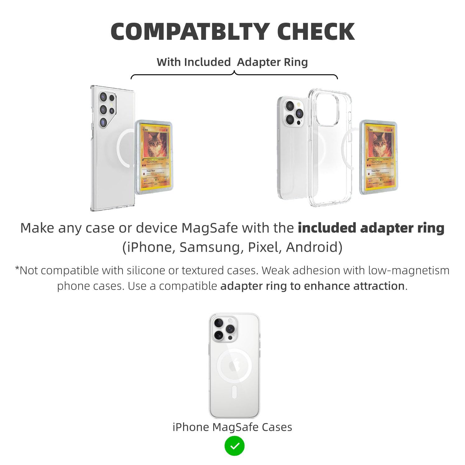 Amazon.co.jp: Magsafeデバイス用カード/フォトディスプレイ電話ケース