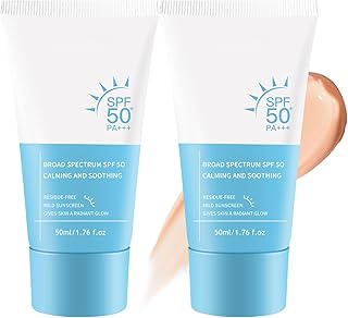 Protector solar tintado para rostro SPF 50, p...