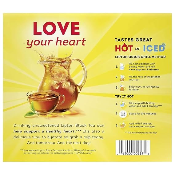 Lipton Tea Bags, Regular, 100/Box (Lip 291)