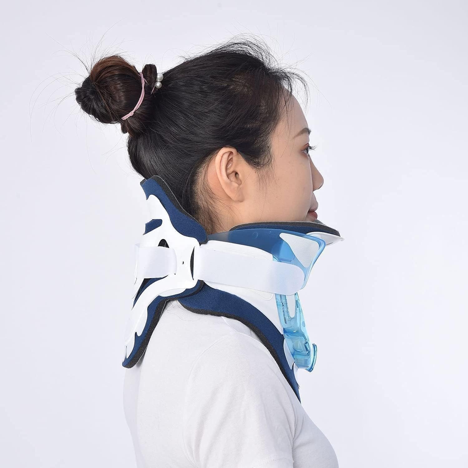 Nackenbandage Neck Brace Collar Neck Brace Support|Einstellbares Zuggerät for den Halswirbel|Halswirbelsäule Zugkraft Fixierung Wirbelsäulenpflege Korrekturschutz Zahnspange zur Schmerzlinderung