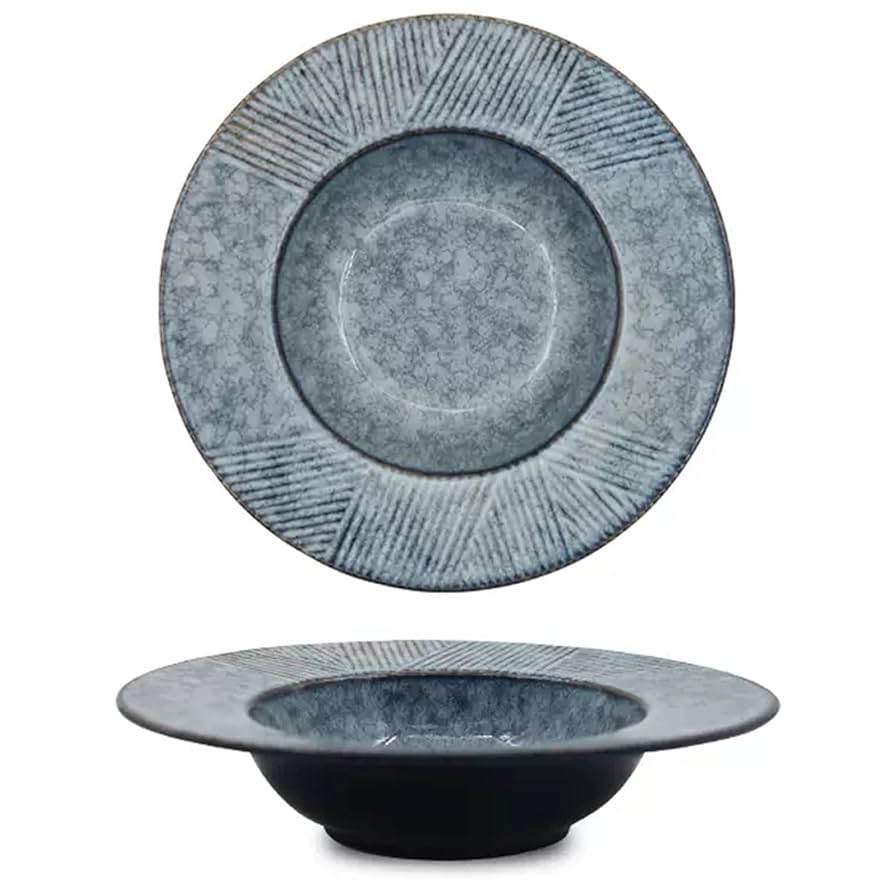 カネヨシ　ヒース4枚 - Rim Line Pasta Bowl カネヨシ様専用 ヒース4枚 - Rim Line Pasta Bowl