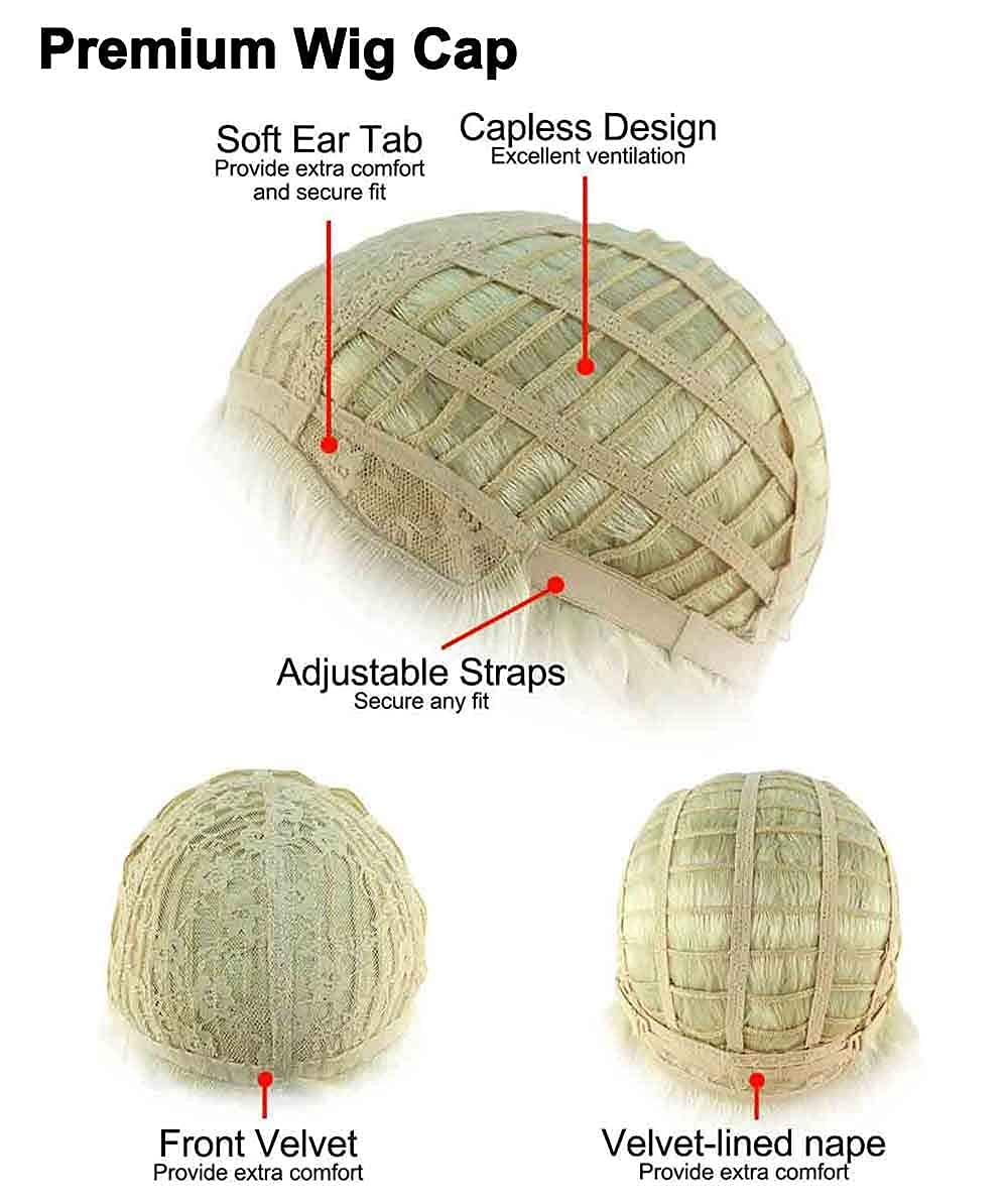 HalloweenPartyOnline Long Tinsel Wig with Bangs, Rainbow HW-1669