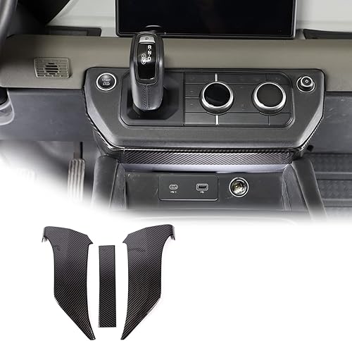 Miniatura 2 de JONKOKO Consola central de auto para estilo de automóvil, panel de rodilla y codo, cubierta lateral, accesorios de decoración para Land Rover