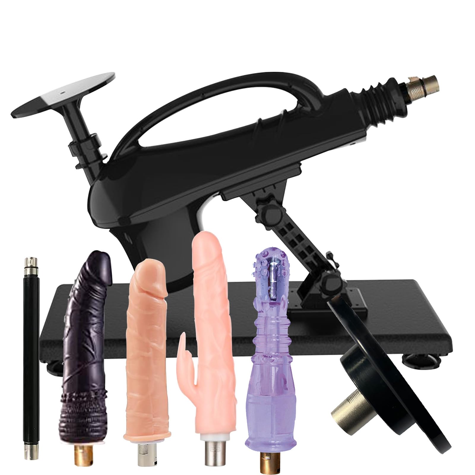 AMAZBEE Upgrade Macchina Del Sesso 12 Funzione Di Spinta Modalità Di Dildo Anale Vibratore Giocattoli Push In Macchina Automatica Del Cazzo Adatto Per Coppie E Uso Masturbazione Solista (Six-PCS)