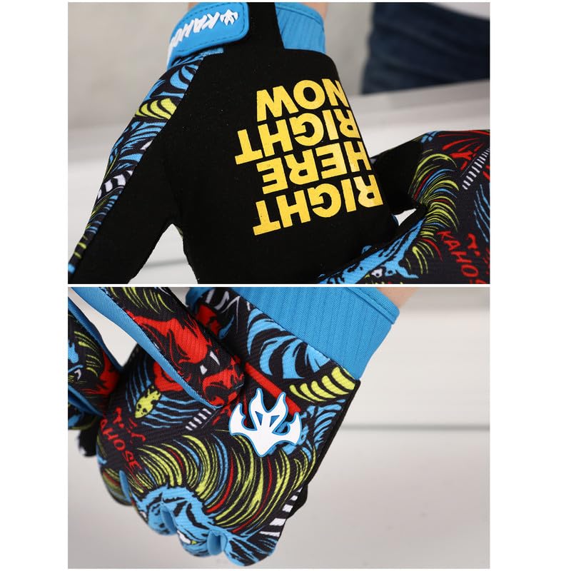 Gants de moto tout-terrain pour homme et femme - Gants de moto pour écran tactile - Pour BMX, VTT, équitation, course sur route, cyclisme, escalade, motocross