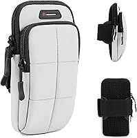 Vista 12 de Bandas de brazo de teléfono para correr, brazalete para teléfono celular para ejercicio (negro)