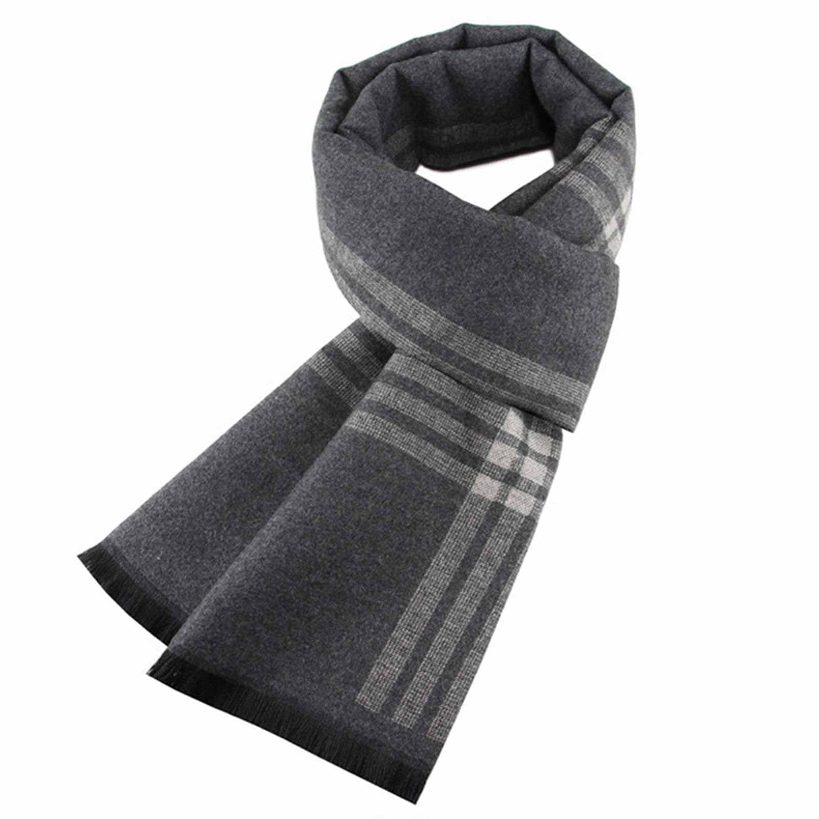 Bufanda Blanda para Hombres Bufandas de Hombre Gruesas y cálidas de Invierno for Hombre(Beige)