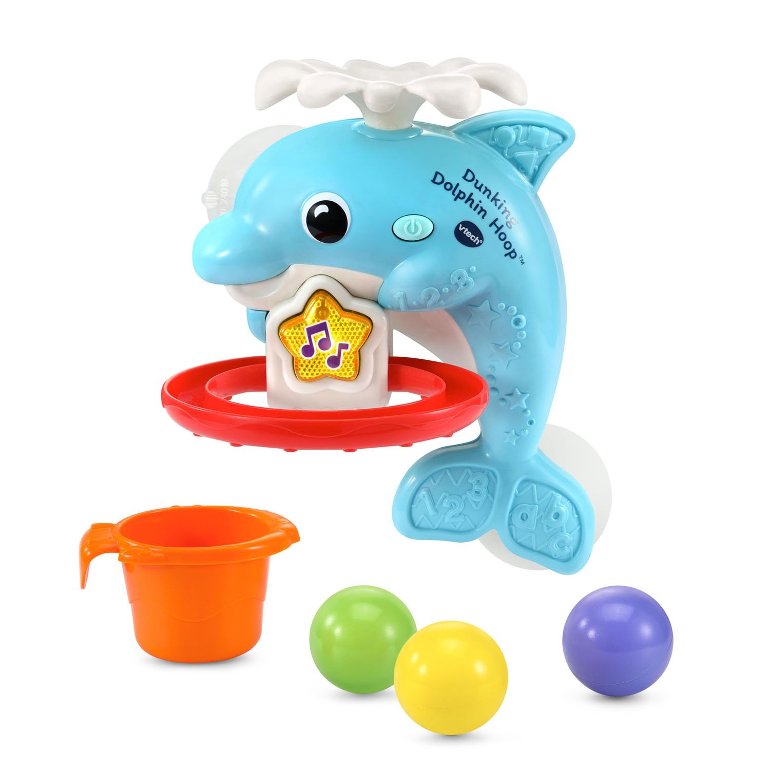VTech Dunking Dolphin Hoop Bath Toy for Toddlers
