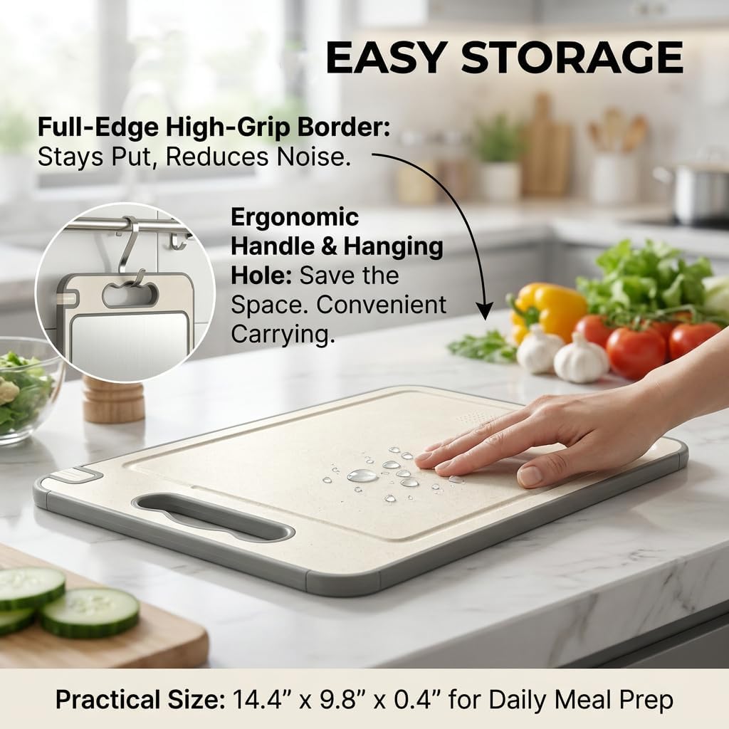 Tibo Cutting Board with Knife Sharpener(1PCS)