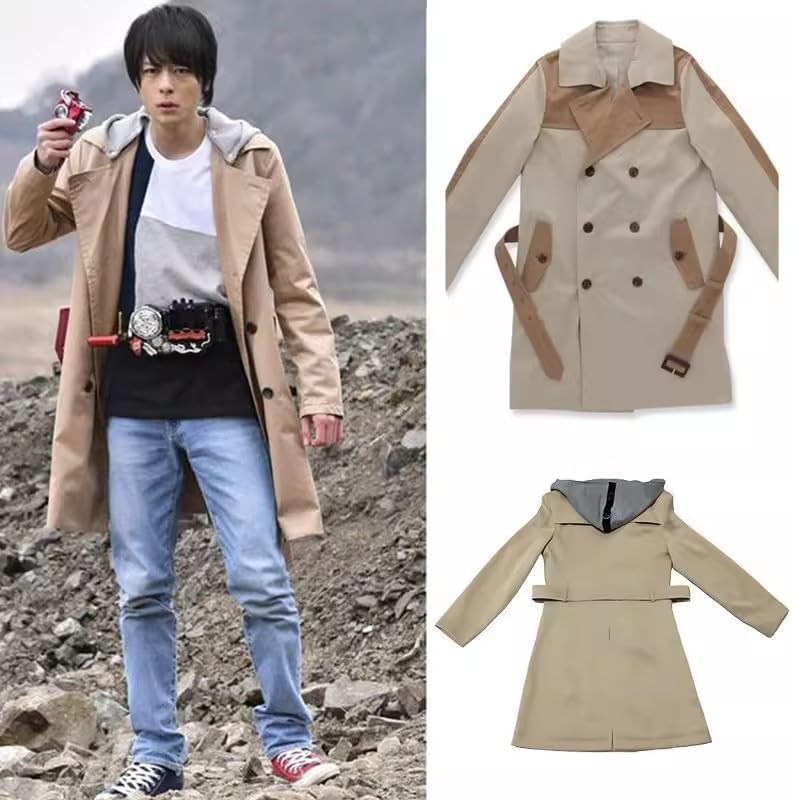 仮面ライダービルド 劇中衣装 桐生戦兎 トレンチコート(フード付き