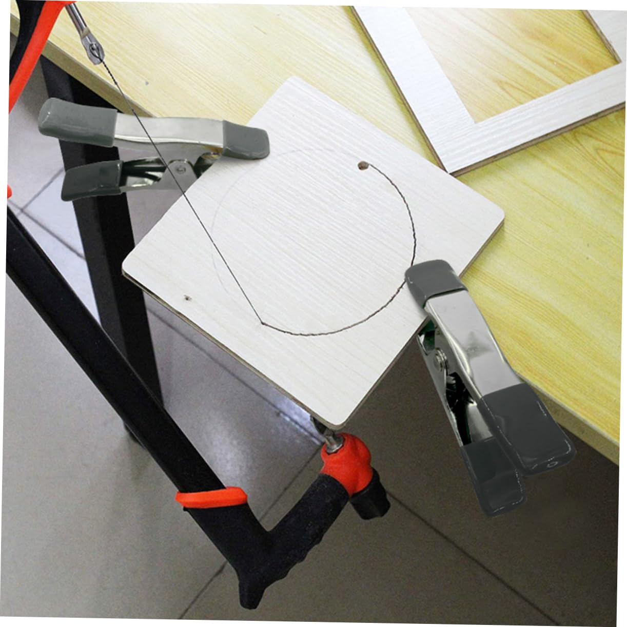 BELLIFFY 6pcs 4 Clip Backdrop Clamps Photo Studio Clamp Photo Backdrop Stand Photography Spring Clamps Background Muslin Clamp Backdrop Spring Clamps Muslin Spring Clamps Grey Metal