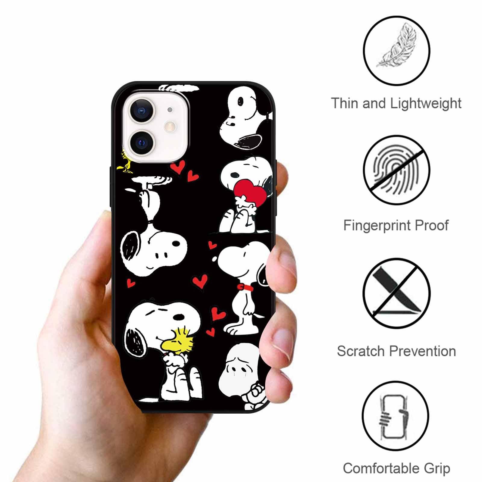 2 Pezzi Custodia Per IPhone 12/12 Pro 6.1, Custodia Morbida Silicone Con 590069