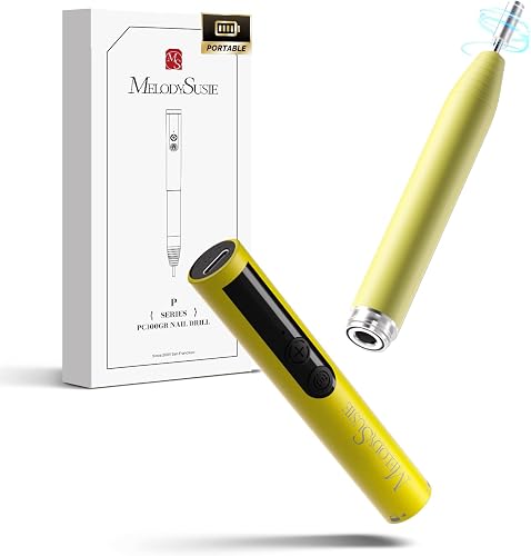 MelodySusie Pen-Shaped Cordless Nail Drill PocketNail PC100GR for Beginners