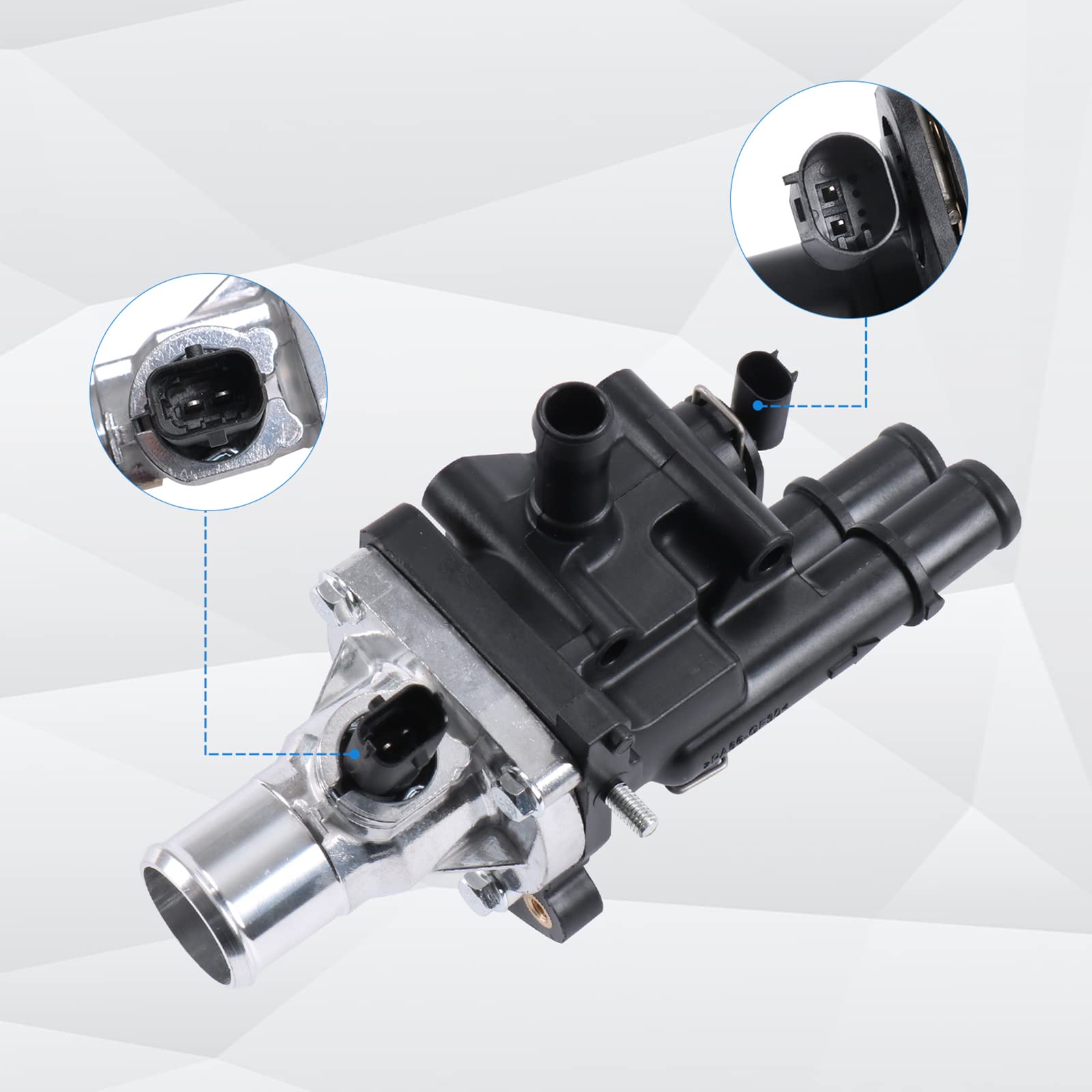 Kit Termostato In Alluminio Per Motore Chevy Cruze/Sonic/Trax 1.8L (2011-2020) - Include Tubo E Guarnizioni