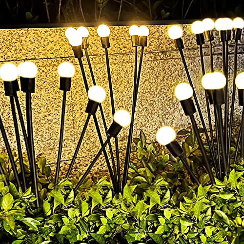 Xiilsie Solar Garden Lights, Solar Firefly Starburst Swaying Lights Sway By Wind, 2 Modes Solar Landscape Path Lights Outdoor Waterproof Garden Yard Pathway Decoration Lights (2 Pack) #TOP1