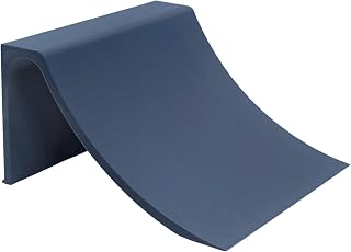 Teak Tuning Fingerboard Quarter Pipe - 6 x 6 x 3 - Blue Steel Colorway