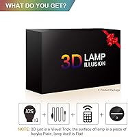 Vista 7 de Manco 3 Pattern 16 Colors 3D Night Light Birthday Gifts for Fans