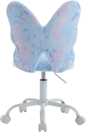 Miniatura 19 de Silla de escritorio para niños, niñas, estudiantes, silla de estudio, silla de computadora ajustable, silla giratoria de peluda, sillas de lectura