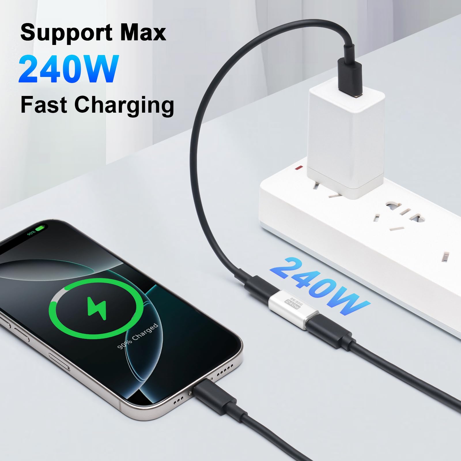 Adattatore USB-C Femmina-Femmina Da 2 Pezzi, Supporta