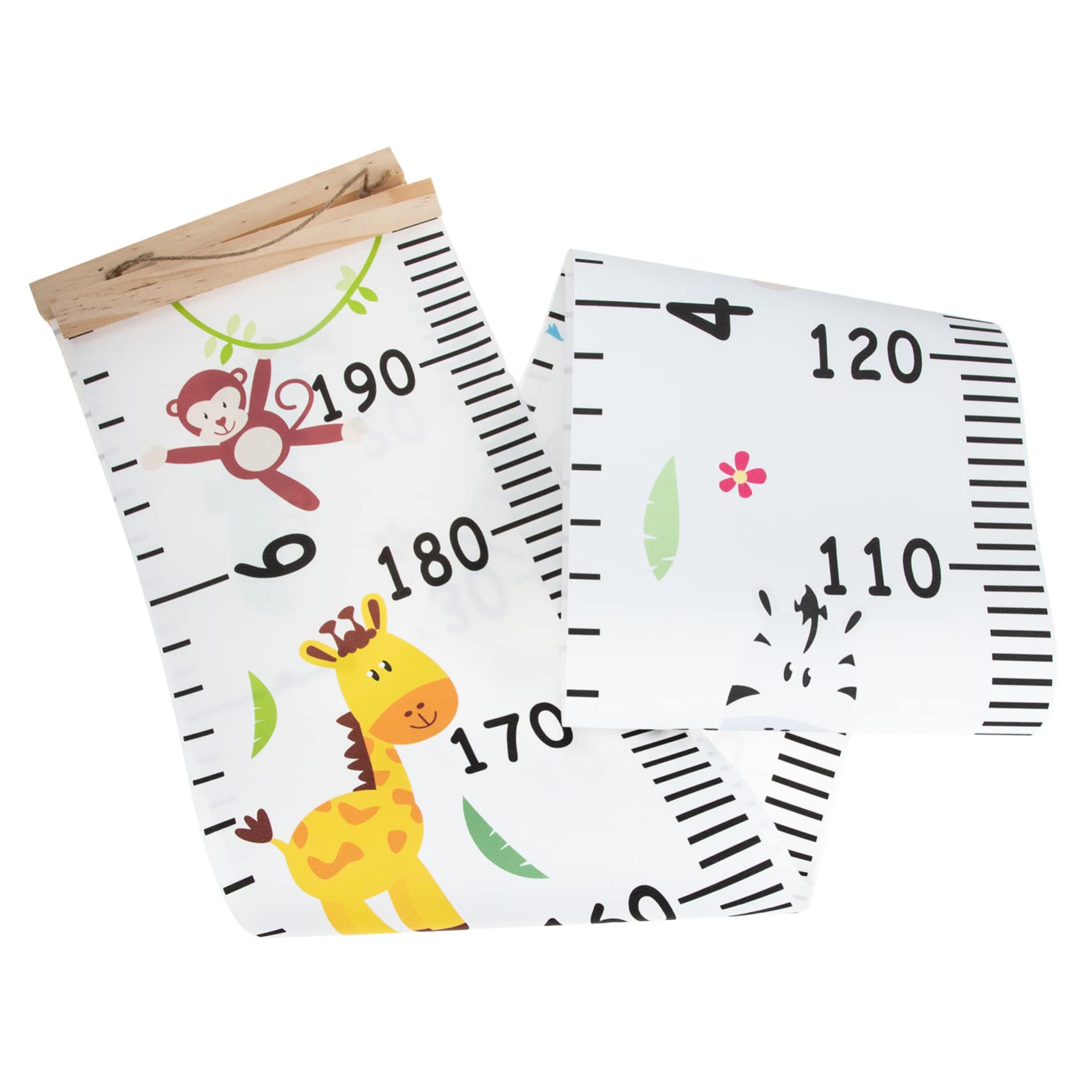 HANABASS Height Measurement for Wall Portable Canvas Growth Chart for Easy to Install Educational Decor Fun Height Ruler for Boys and Record Development Moments