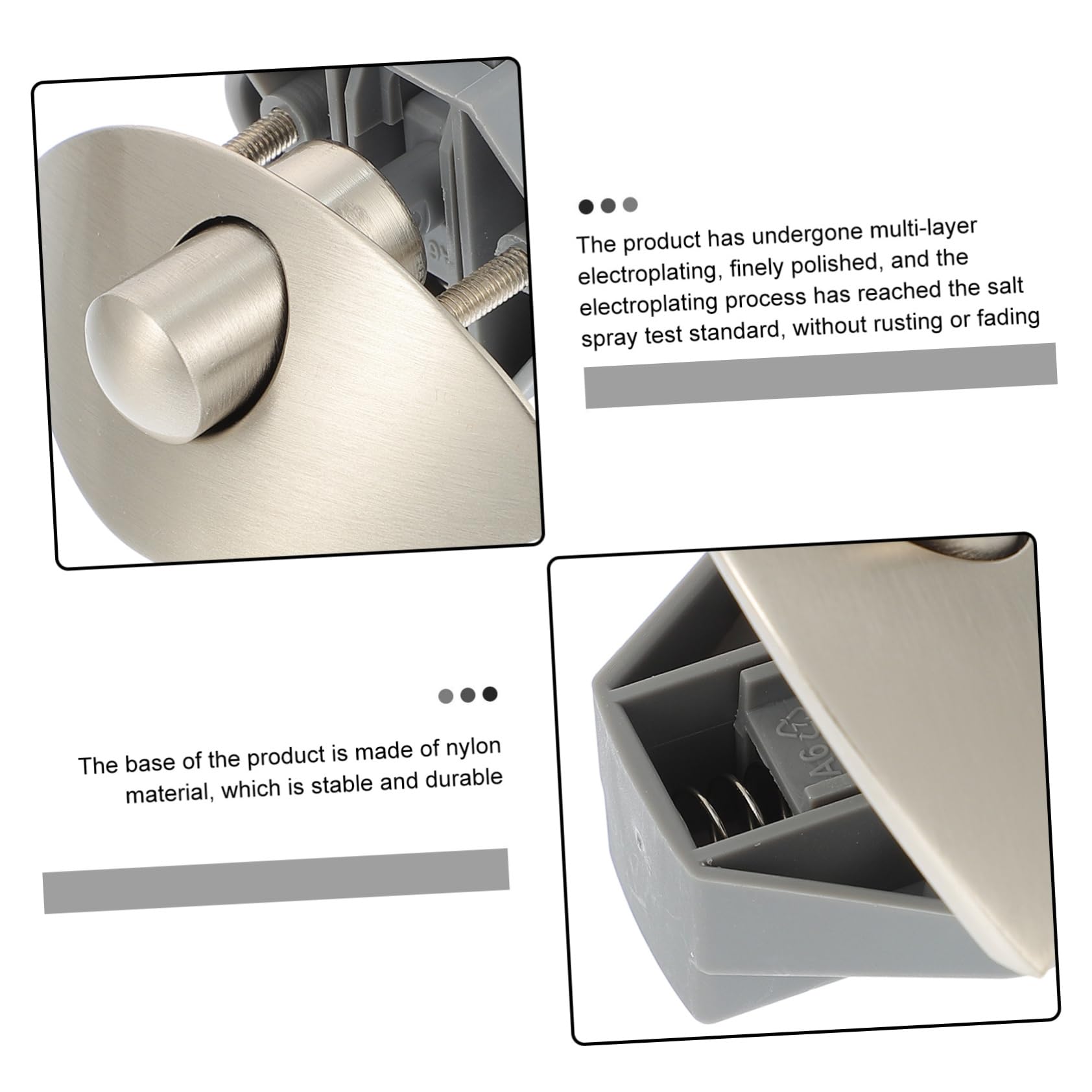 4 Sätze Rv Push Latch Robuster Druckknopfverschluss Zinklegierung für Möbelanwendungen Installieren Langlebig für Schränke