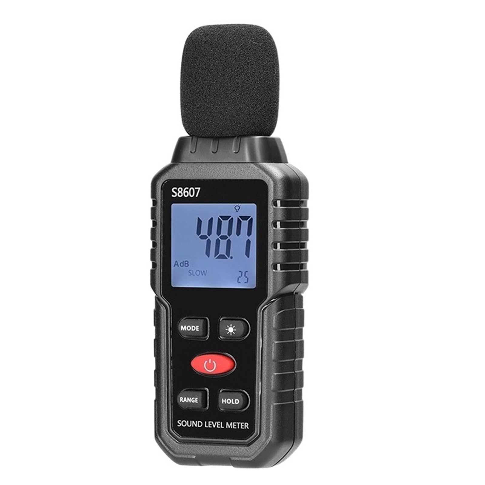 Un Rilevatore Di Rumore Ponderato 30-130dB Mini Dispositivo Monitoraggio Decibel Fonometro Ad Alta Precisione Display Digitale Con Retroilluminazione Precisione Estremamente Elevata