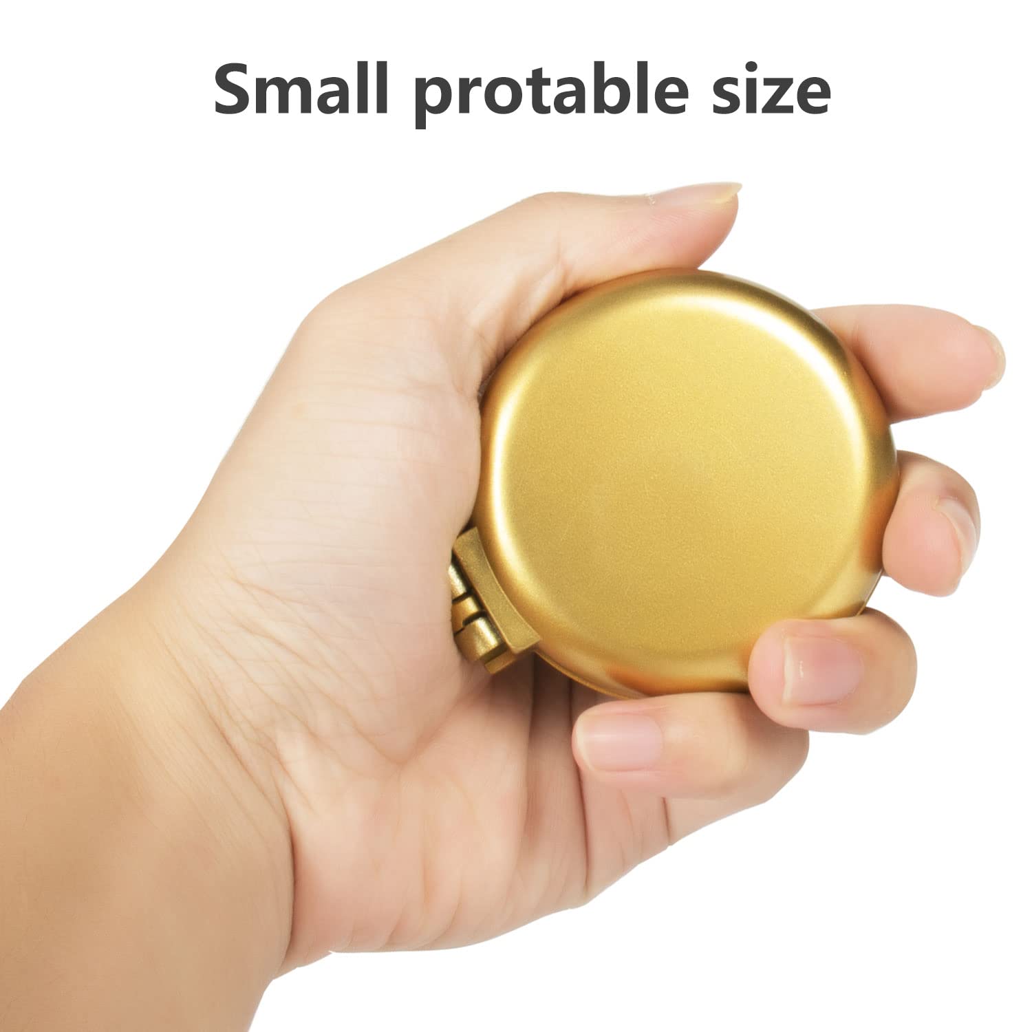 Amazon.com : Yusong Mini Travel Hair Brush Set, Folding Hairbrush with  Mirror For Women Girls Compact Pocket Size Comb For Purse, Gym, Trip,  Swiming (2pcs, Gold&Silver) : Beauty & Personal Care