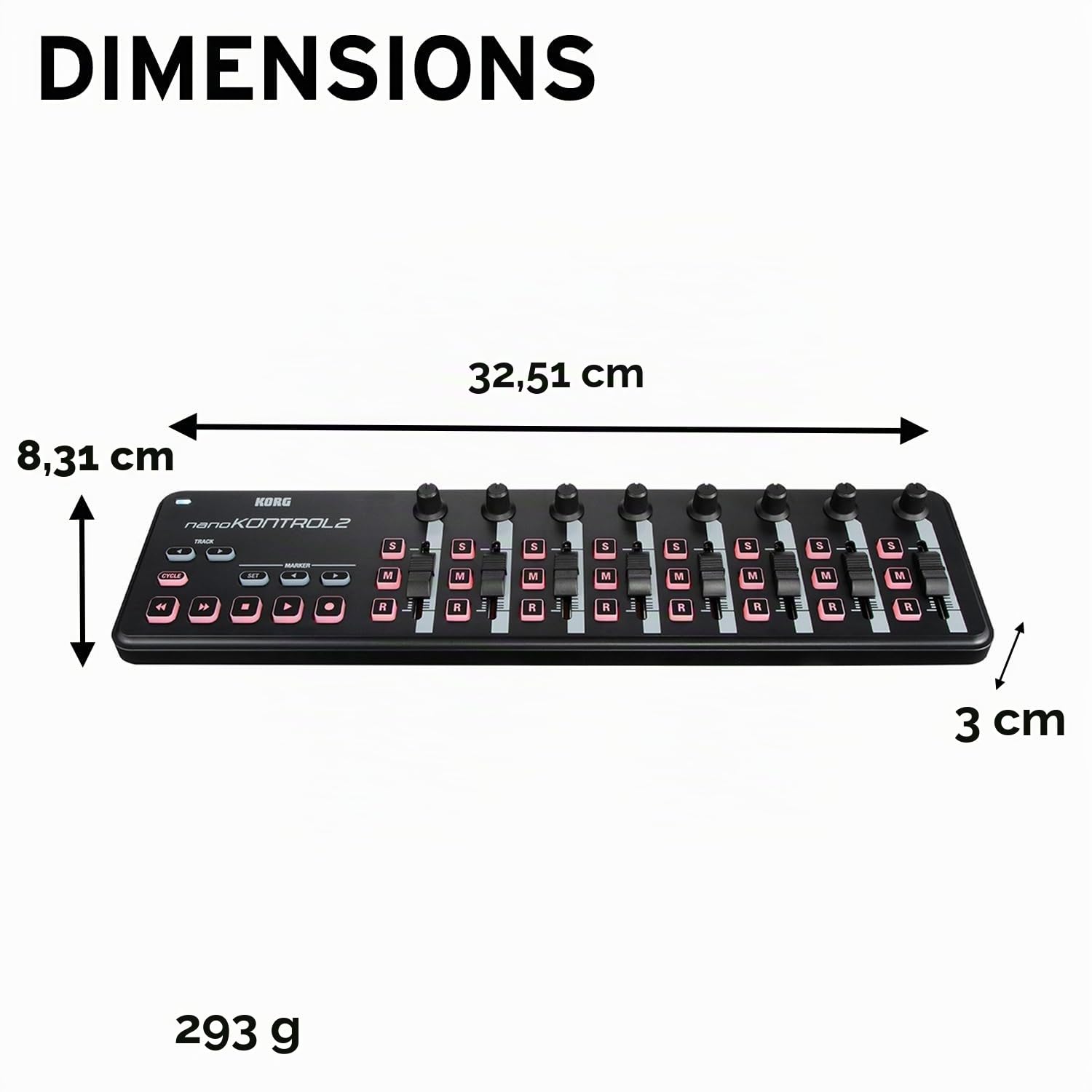 Korg NanoKontrol2-BK Surface de contrôle Noir