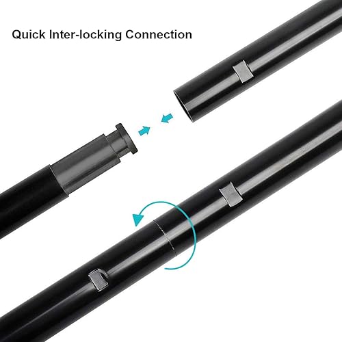 Miniatura 3 de 10 x 10 pies para estudio fotográfico y video, soporte de fondo de muselina ajustable resistente, sistema de soporte de fondo para fotografía con