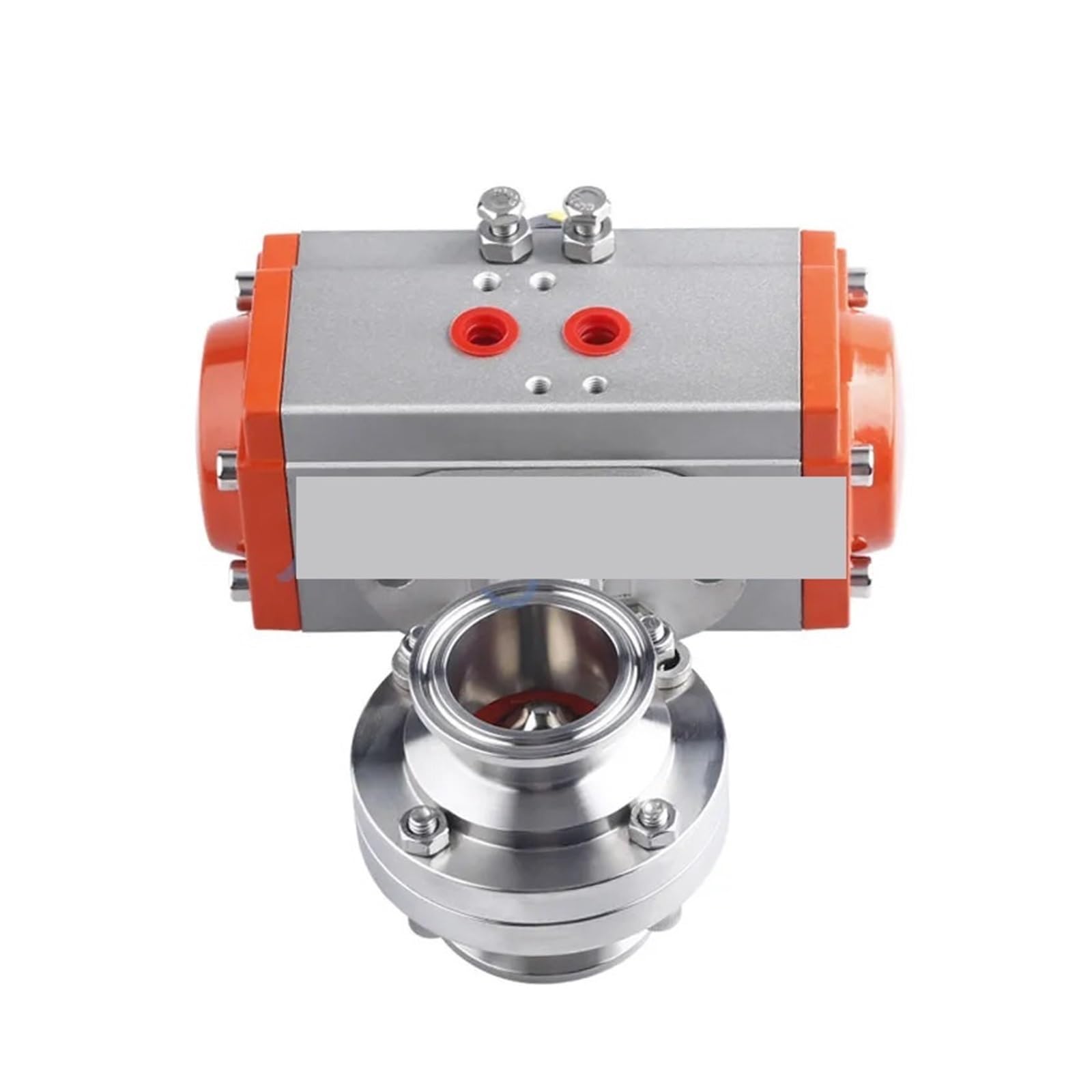 BALYDLUL 3" Stainless 304 Tri Clamp OD 91MM Silicone Sealing Sanitary Pneumatic Butterfly Valve
