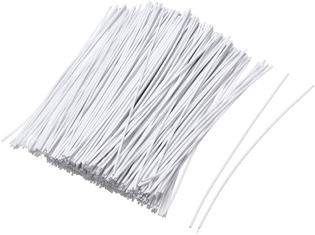 XYWHPGV 6 Inches Metallic Twist Ties Reusable Cable Cord Wire Ties
