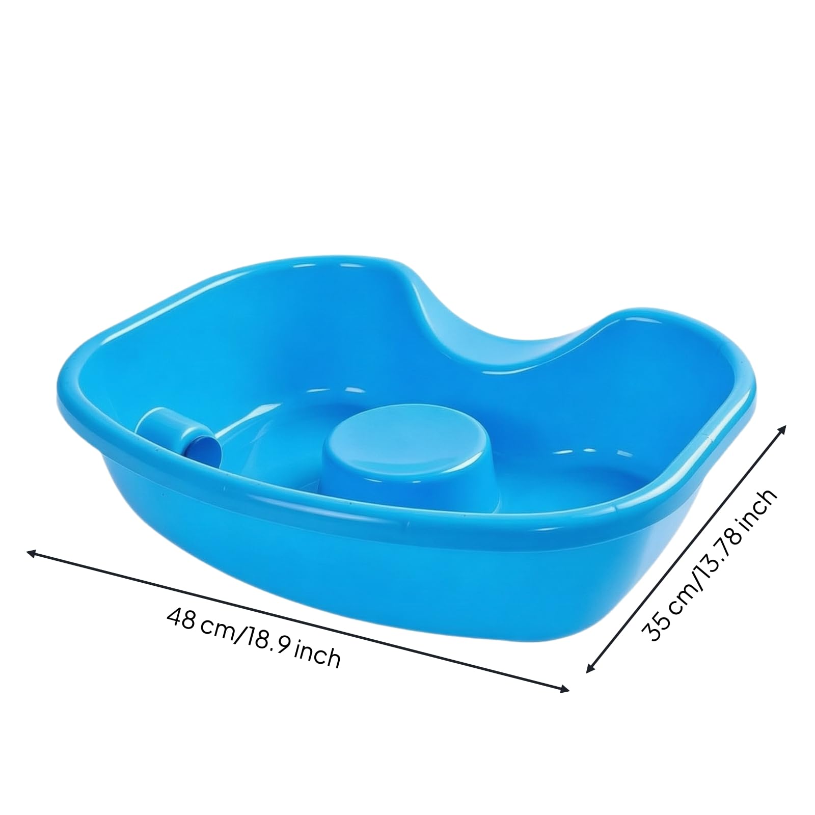 Qianly Lavatesta da Letto Portatile Reclinabile, Leggero, Lavabo, per Assistenza Domiciliare, Allettati, Anziani,