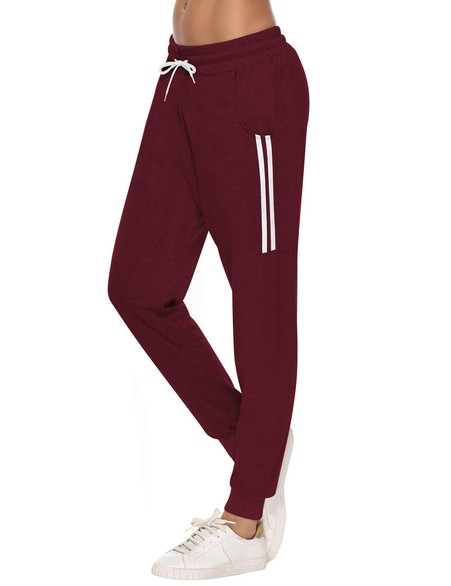 Sykooria Pantaloni Sportivi Donna Pantalone Tuta Donna Cotone Pantaloni Jogger Leggeri con Coulisse S-XXL