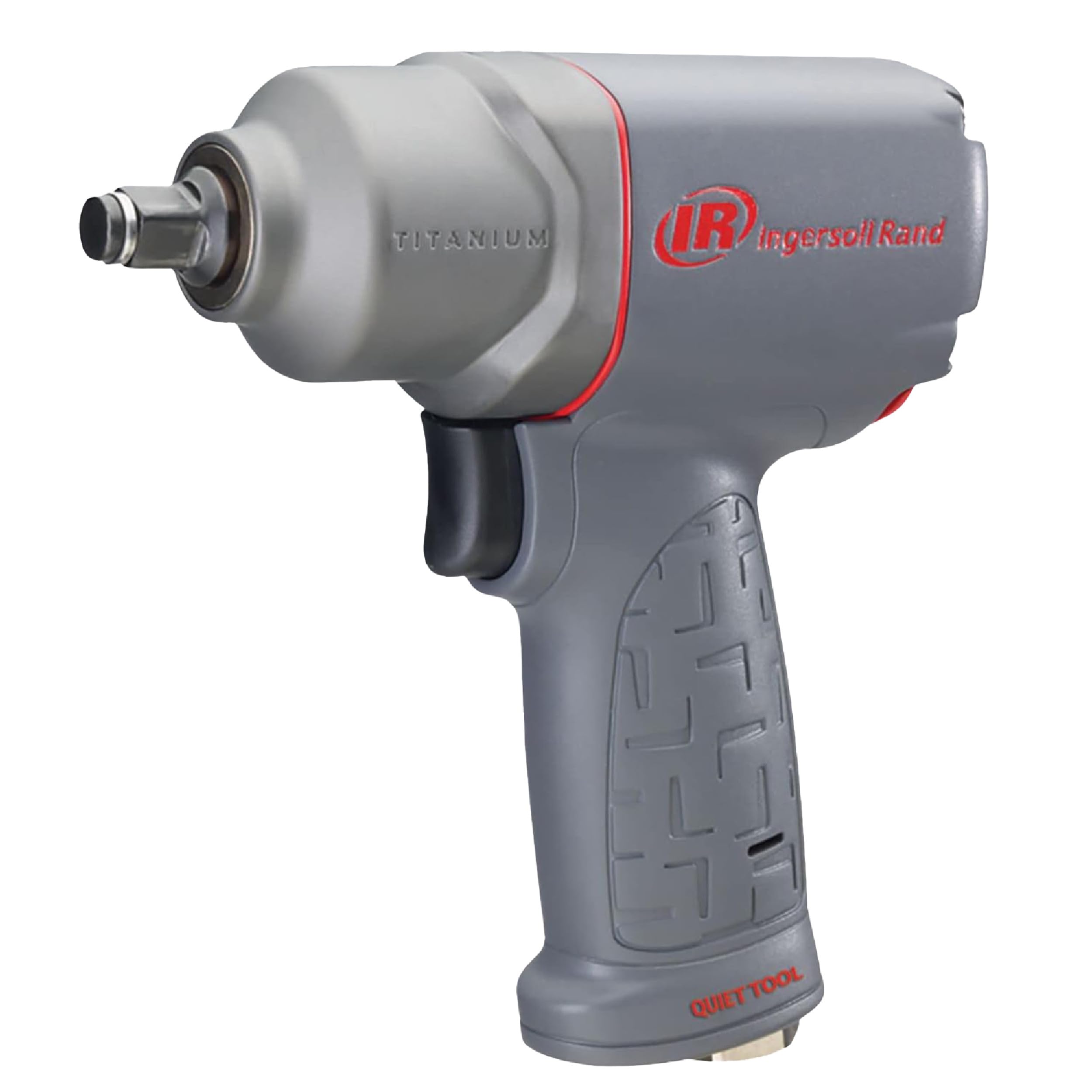 Ingersoll Rand 2125QTiMAX 1/2-inch Quiet Air Impact 330 ft-lbs Max Torque, Maintenance Duty, Pistol Grip, Titanium Hammercase